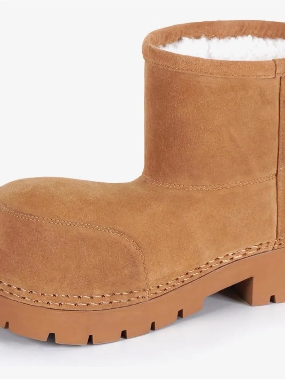 LacikOSZ Mid Brown Suede Style Boot